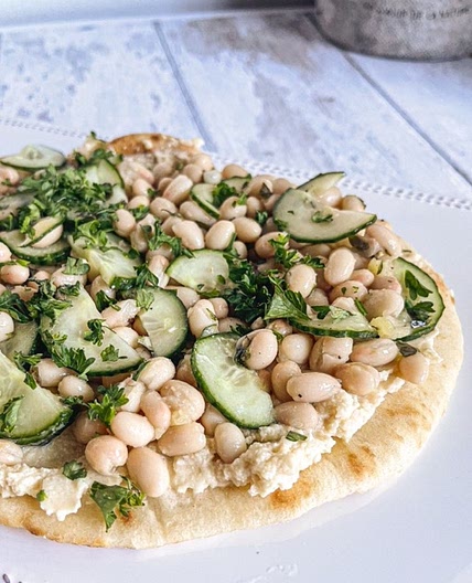 Cucumber flatbread