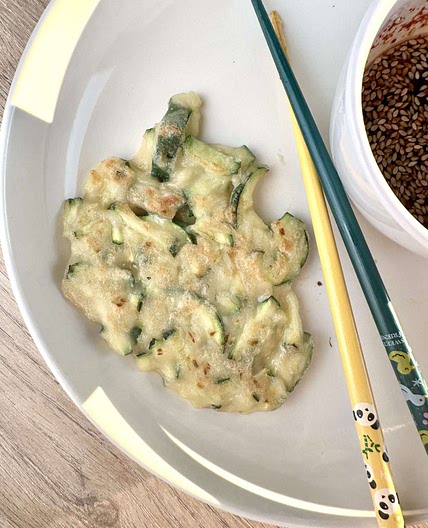 Korean-Style Zucchini Pancakes (Hobak Buchim)