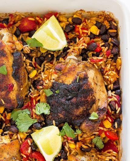 Mexican Chicken Rice Bake