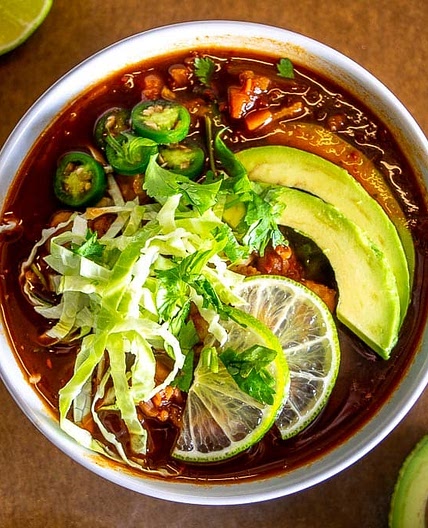 Vegetarian Red Pozole