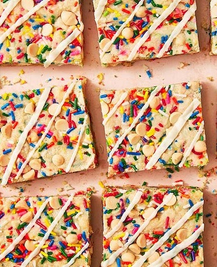 Birthday Cake Blondies