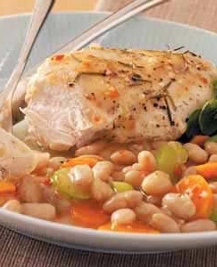 Rosemary Chicken with White Beans