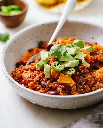 Sweet Potato & Quinoa Chili