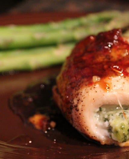 Cream Cheese and Pepper Jelly Stuffed Chicken | No Thanks to Cake