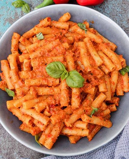 Vegan Grilled Pepper Pesto