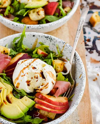 Peach Burrata Salad