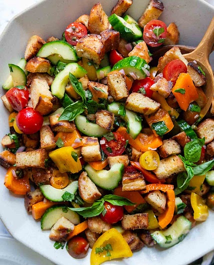 Fresh Gluten-Free Panzanella Salad (Best Flavor)