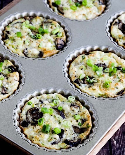 Mushroom Tarts with Feta