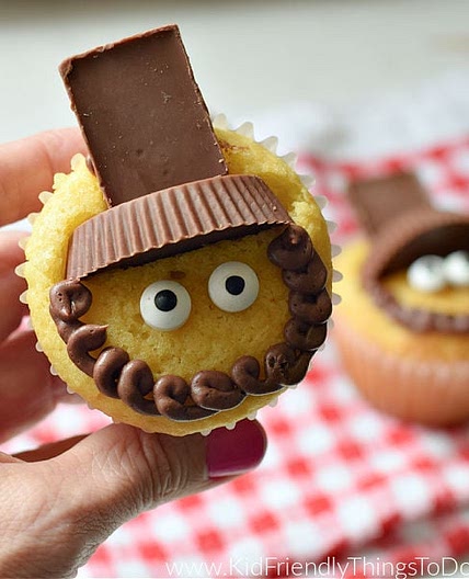 Abraham Lincoln - President's Day Cupcake Idea