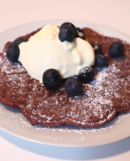Red Velvet Waffles With Cake Mix