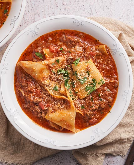 Beef Lasagna Soup
