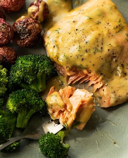 (Sheet Pan!) Keto Honey Mustard Salmon