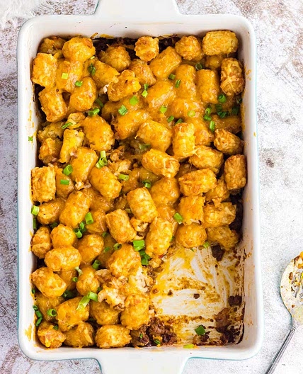Sloppy Joe Tater Tot Casserole