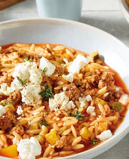 Kritharaki-Hackfleisch-Topf