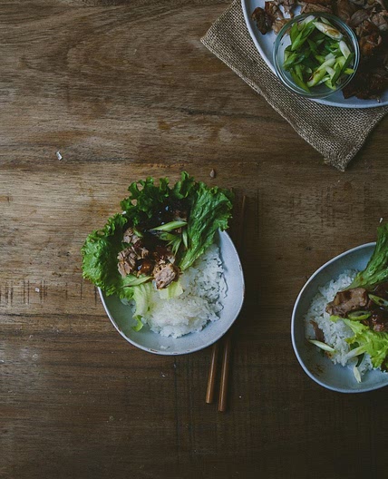 Roast Duck Lettuce Wrap