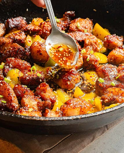 Honey Ginger Pork Bites