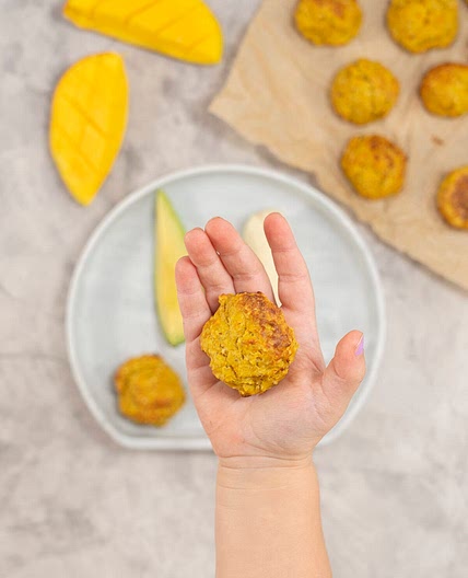 Baked Mango Chicken Meatballs