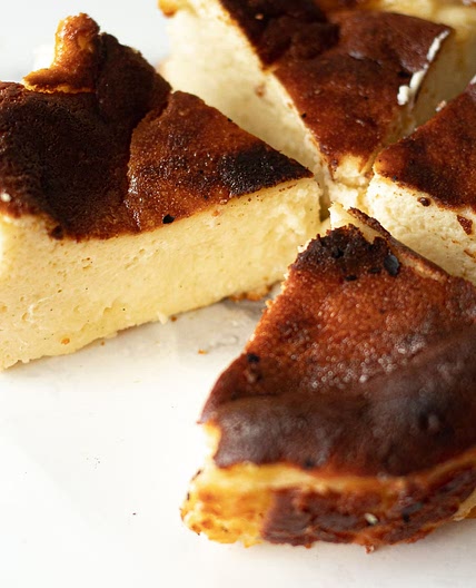 Mini Basque Cheesecake - Mini Burnt Cheesecake Recipe