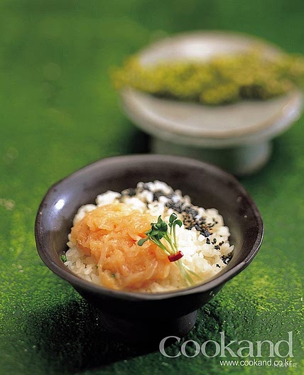 명란젓 갑오징어 덮밥 만드는 법