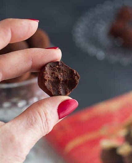 Low FODMAP Dark Chocolate Truffles