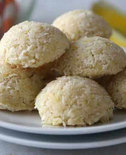 Chewy Lemon Coconut Macaroons Recipe