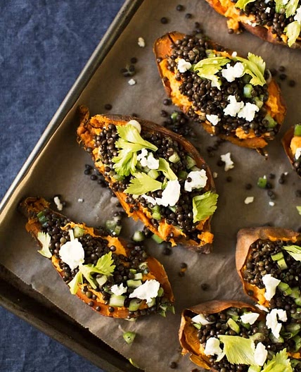 Sweet Potatoes with Goat Cheese