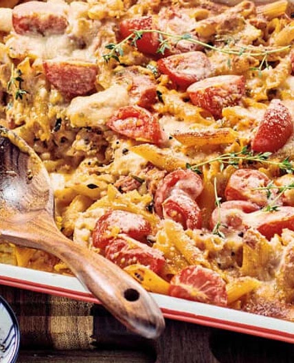 Gemüse-Hähnchen-Auflauf