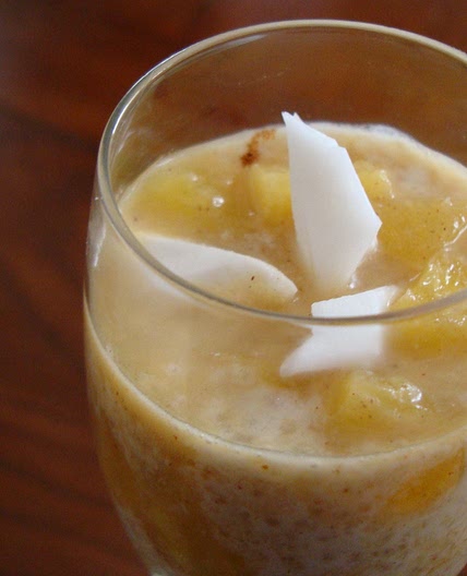 Coconut and pineapple quinoa pudding