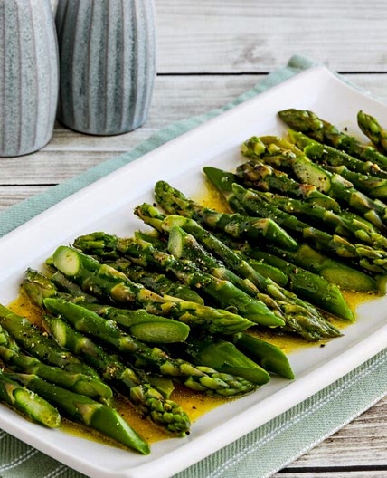 Barely Cooked Asparagus with Lemon Mustard Vinaigrette