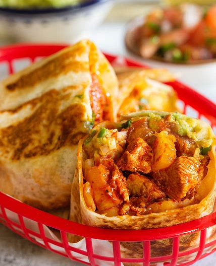 Easy Al Pastor Burritos