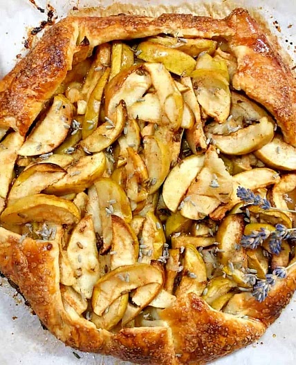 Apple Lavender Galette