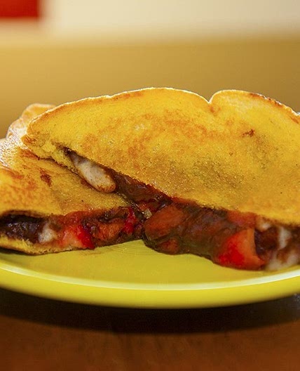 Strawberry, Chocolate, and Brie Grilled Cheese