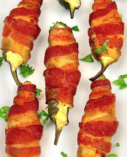 Air Fryer Bacon Wrapped Jalapeño Poppers