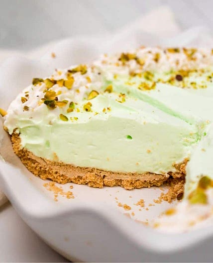 No Bake Pistachio Cream Pie
