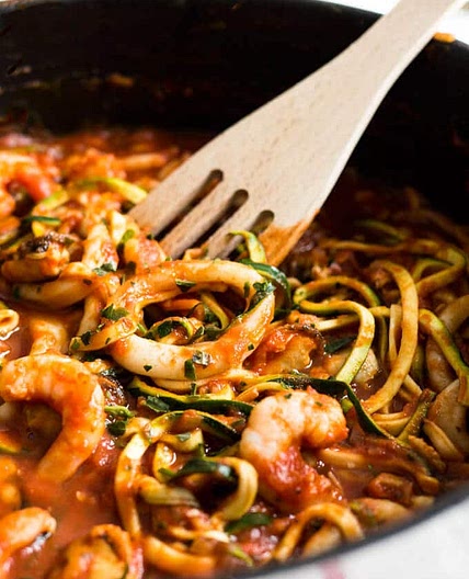 Seafood Zucchini Marinara