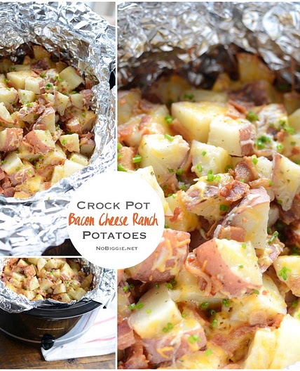 Crock Pot Bacon Cheese Ranch Potatoes