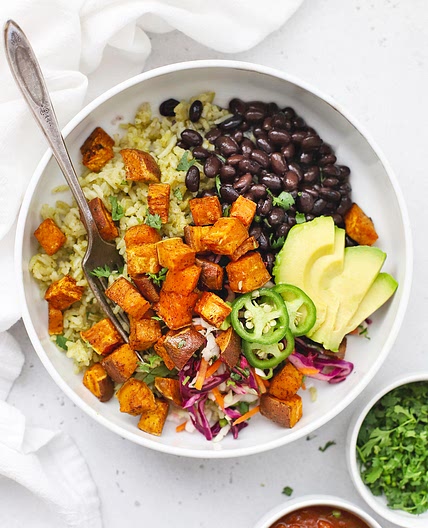 Chipotle Sweet Potato Burrito Bowls