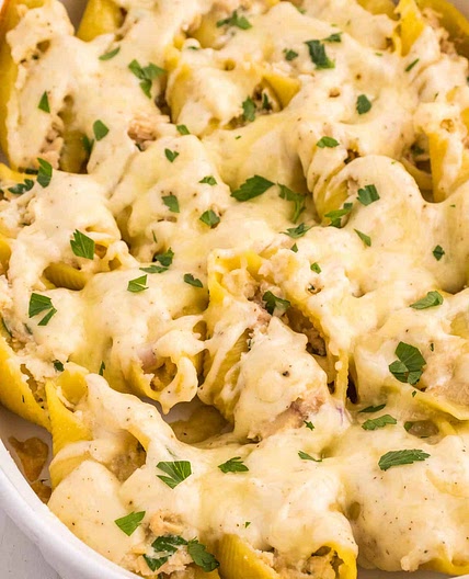 Tuna Stuffed Pasta Shells