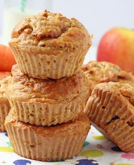Apple & Carrot Greek Yogurt Muffins