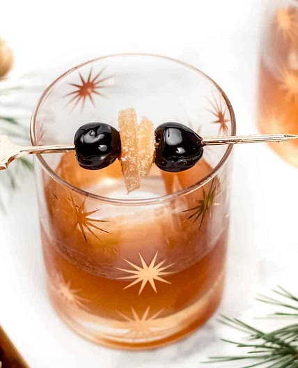 Christmas Old-Fashioned Cocktail