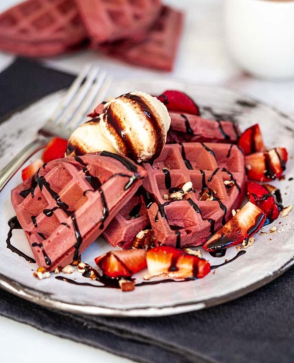Red Velvet Waffles (Dairy-free)