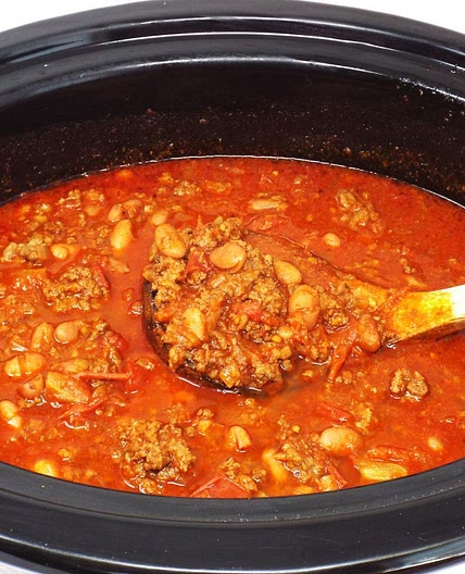 Slow Cooker Ground Beef Chili