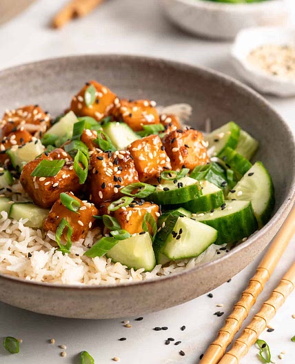 Air Fryer Orange Tofu