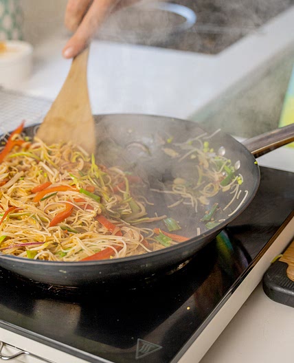 Peanut Ginger Noodle Stir fry