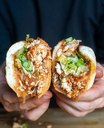 Chopped Chicken Pizza Sub — Ethan