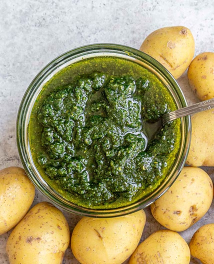 Vegan Basil Pesto (With Freezing Instructions)