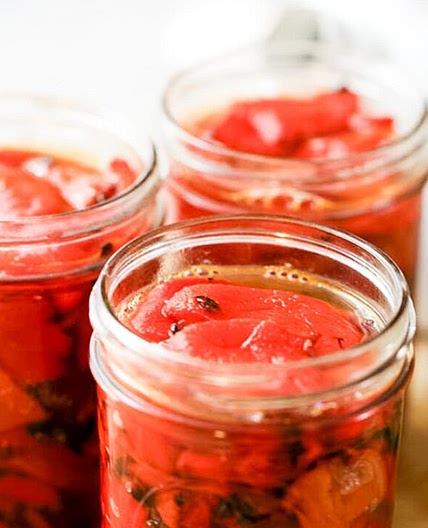 Canning Roasted Red Peppers