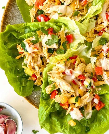 Spicy Turkey Lettuce Wraps