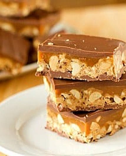 Homemade Snickers Bars