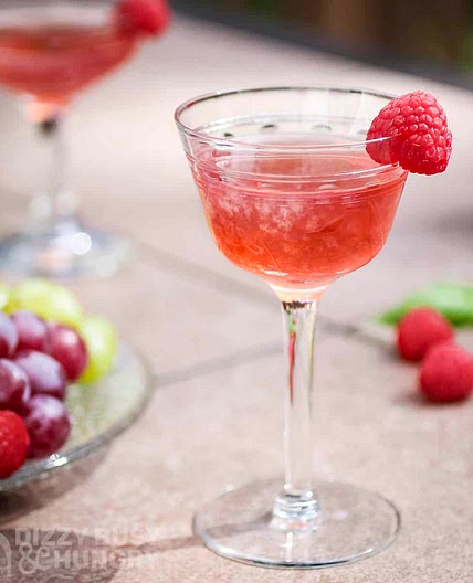 Super Simple Raspberry Gimlet
